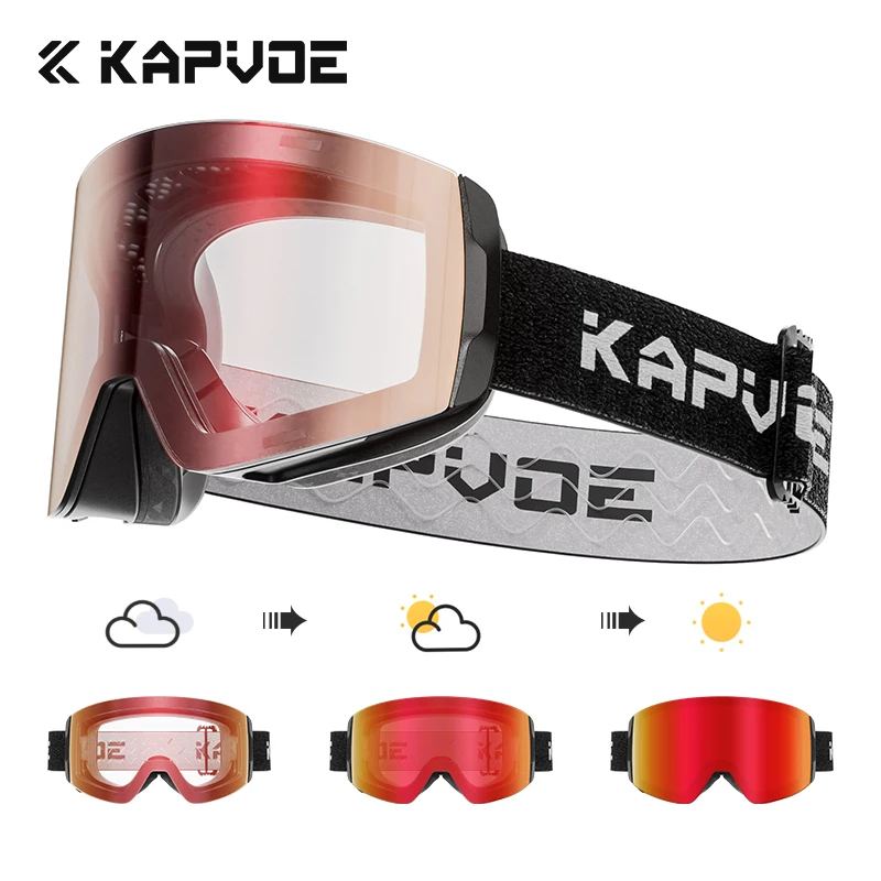 Snow Goggle Uv - KAPVOE Magnetic Snow Goggles Double Layer