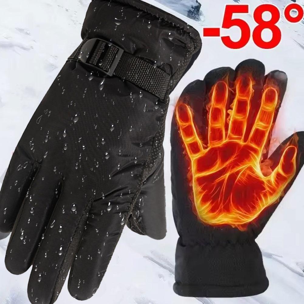 Waterproof Mitten Ski - Fleece-lined Winter Warm Keep Ski Gloves
