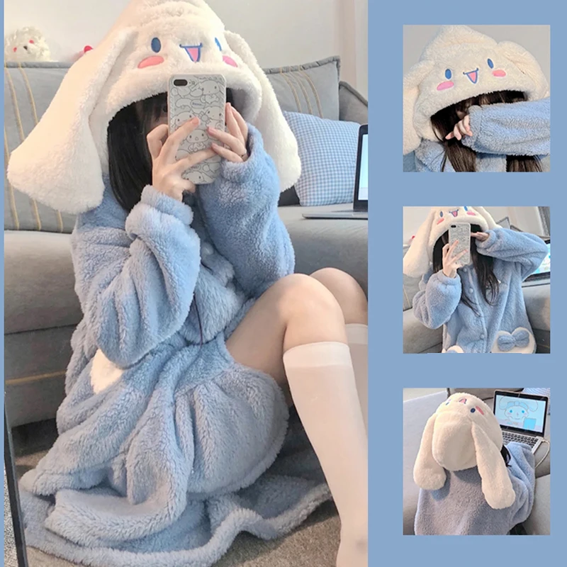Winter Clothing Girls - 2Pcs Hello Kittys Plush Pajama Set