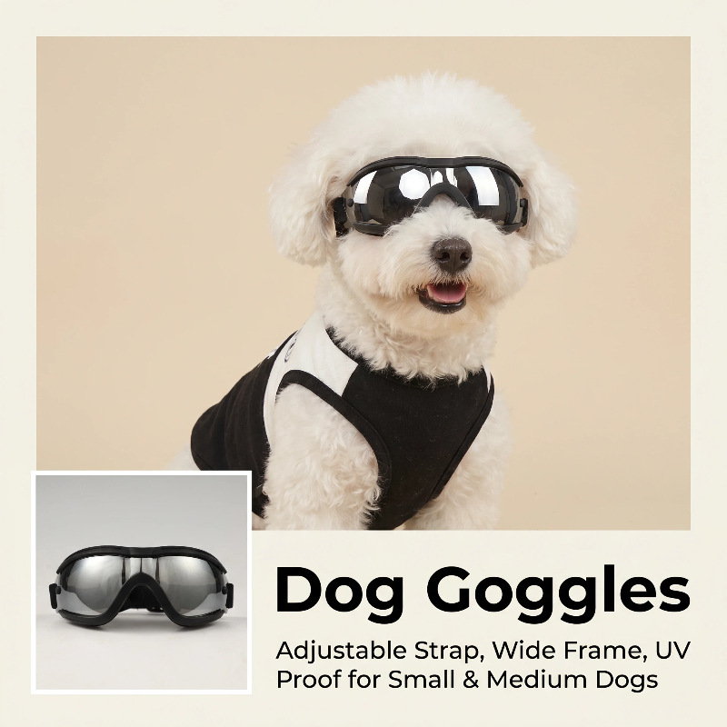 Adjustable TPU Dog Sunglasses  - Snow Goggle Uv review and price