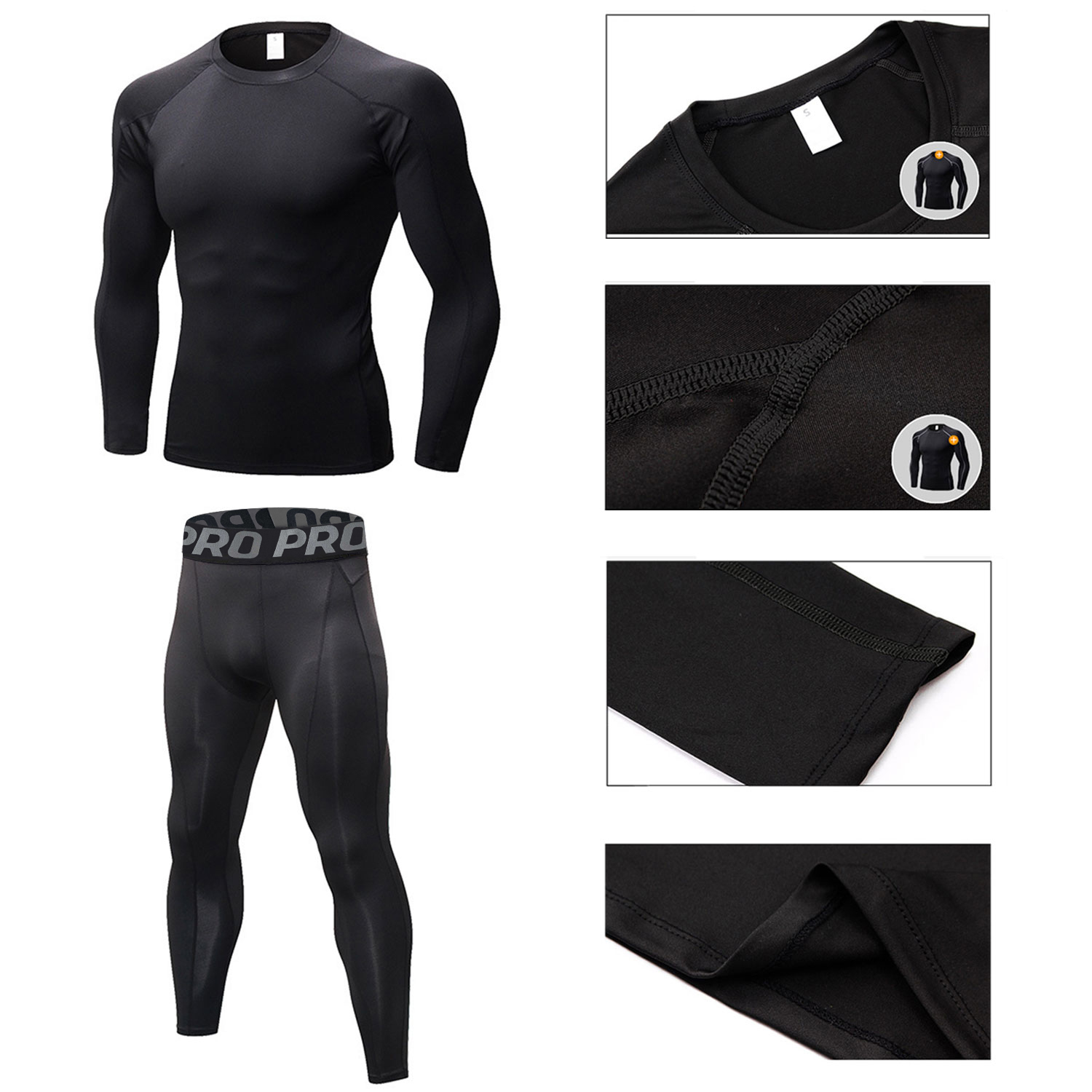 Mens Workout Compression Set P - Thermal Base Layer review and price