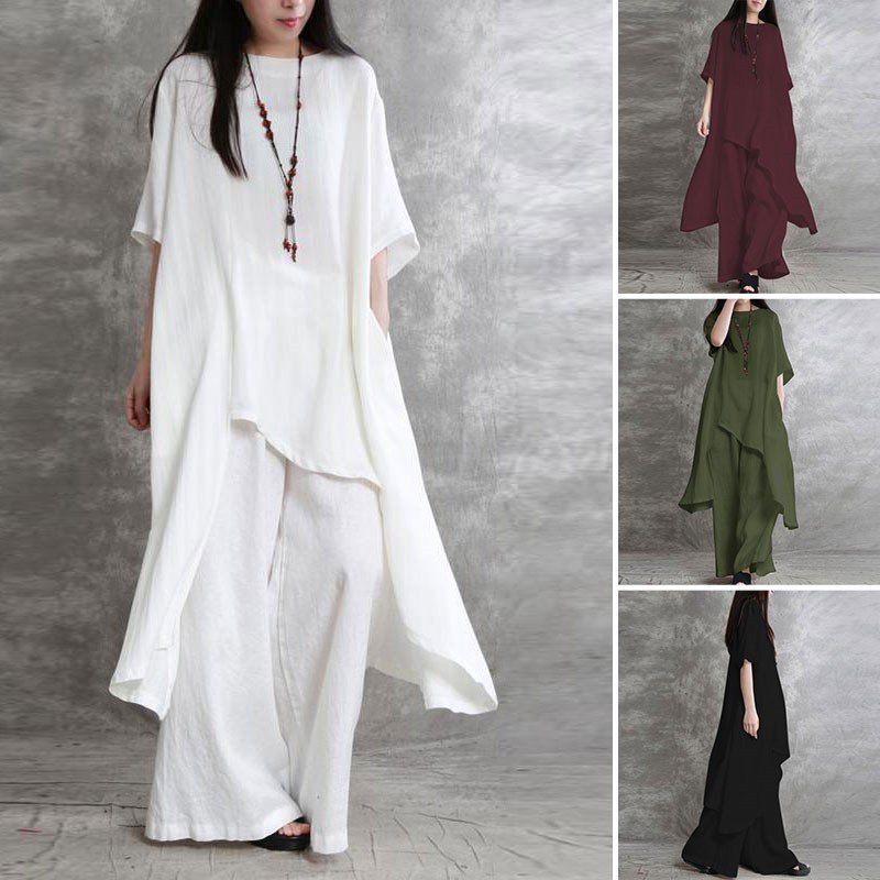 Women's Cotton Linen 2-piece S - Winter Clothing Girls review and price
