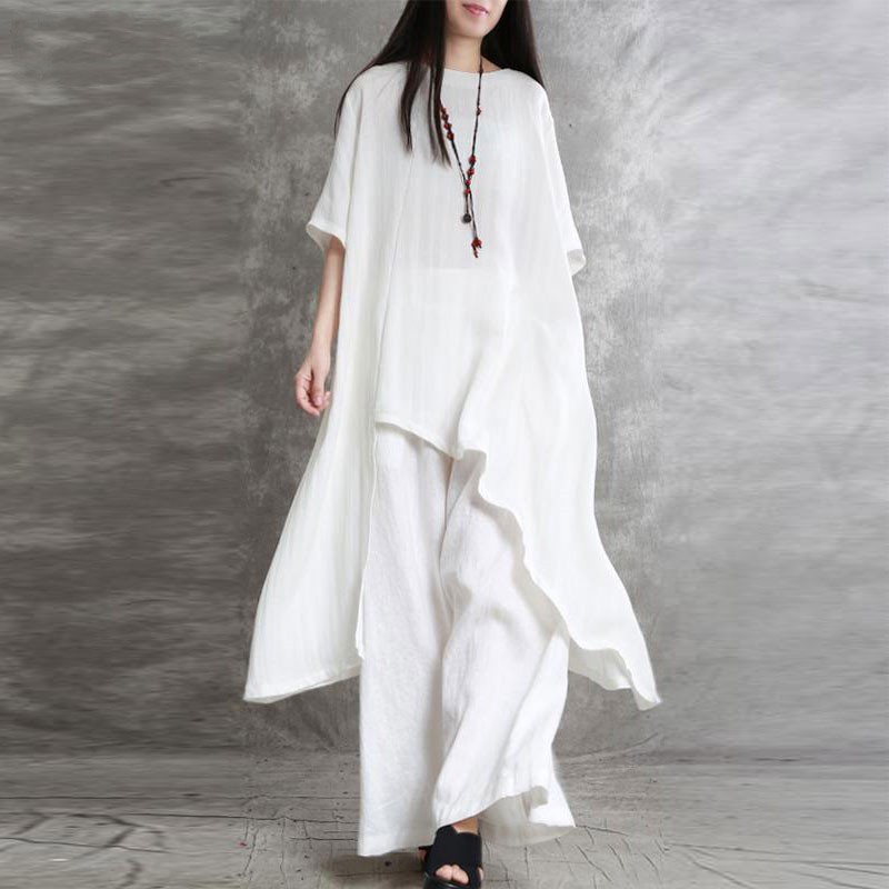 Women's Cotton Linen 2-piece S - Winter Clothing Girls review and price