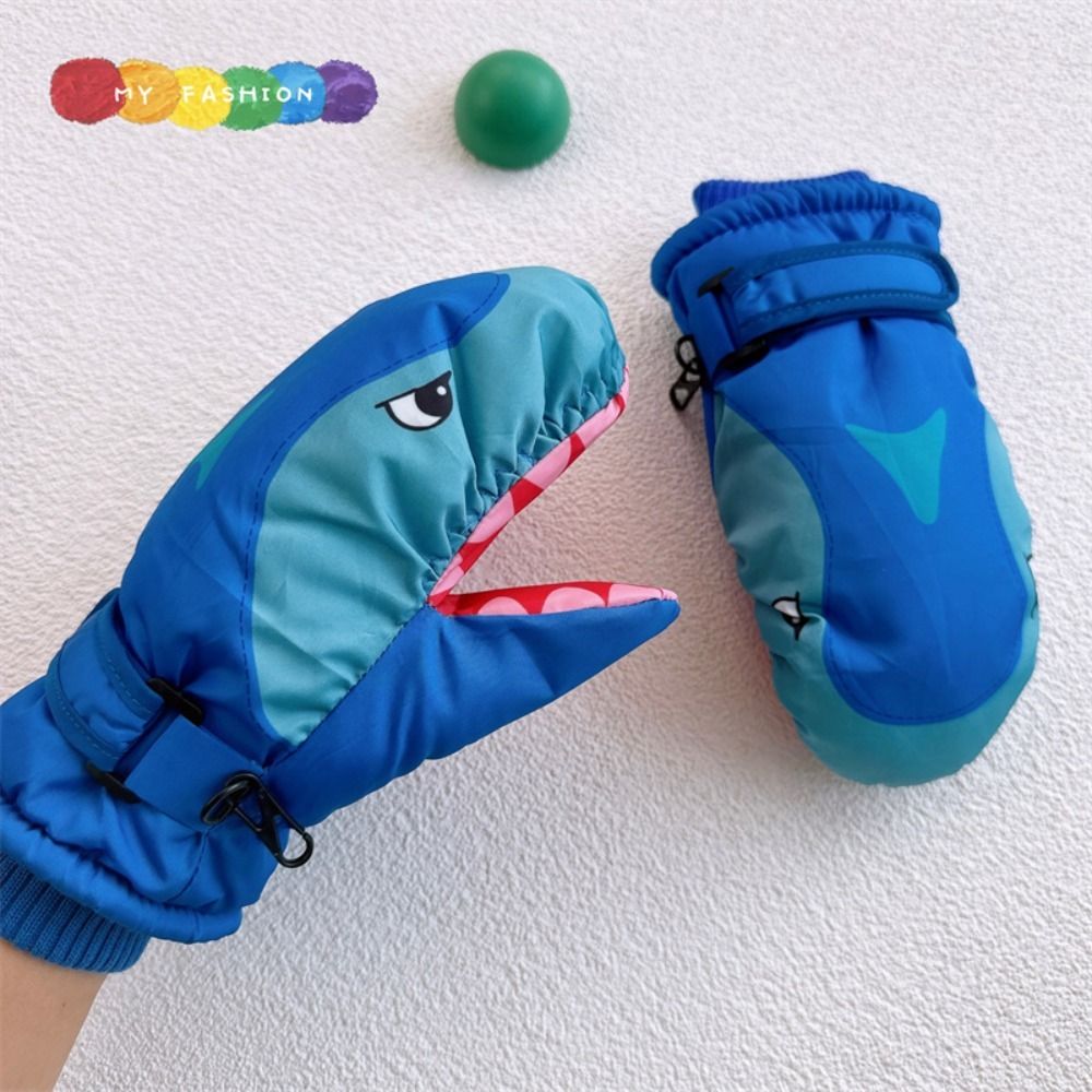 Cartoon Children Ski Gloves Wa - Waterproof Mitten Ski review and price