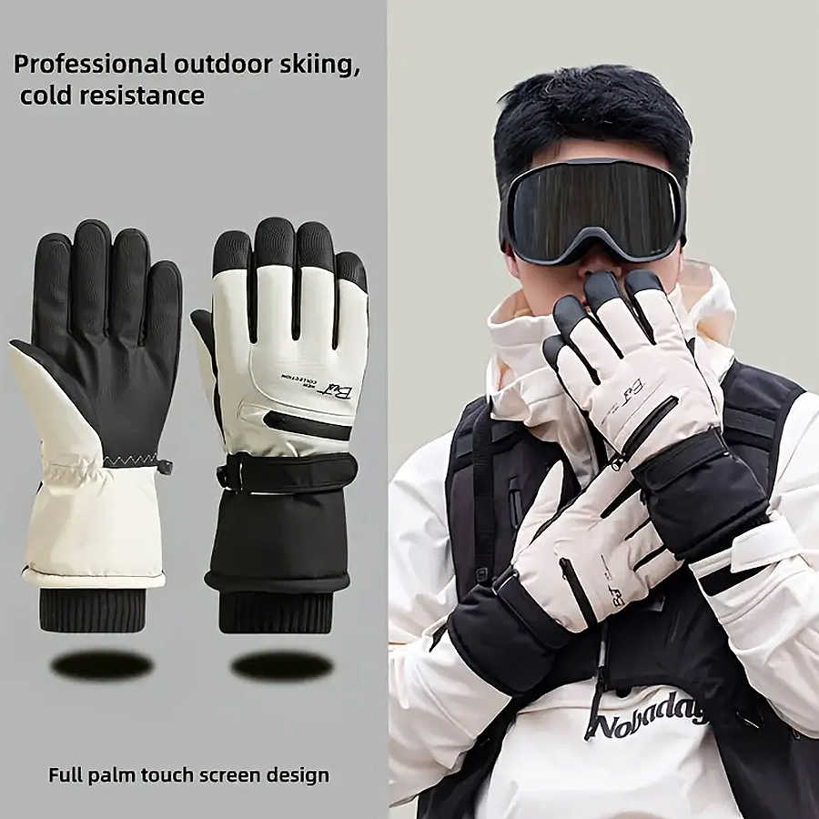 Winter Warm Ski Gloves for Sno - Waterproof Mitten Ski review and price