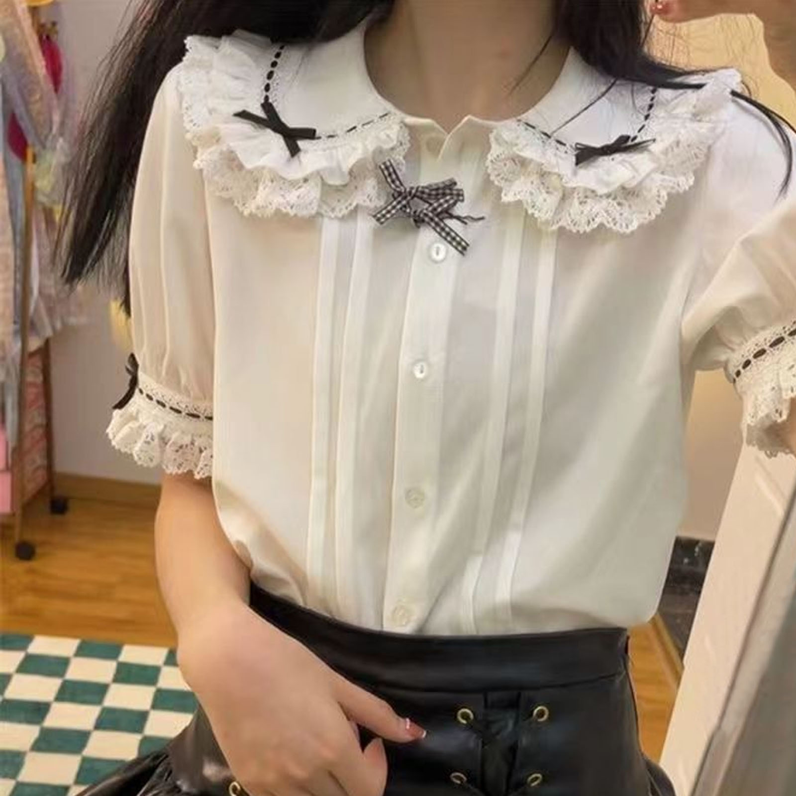 Japanese Lolita Style Lace Ruf - Winter Clothing Girls review and price